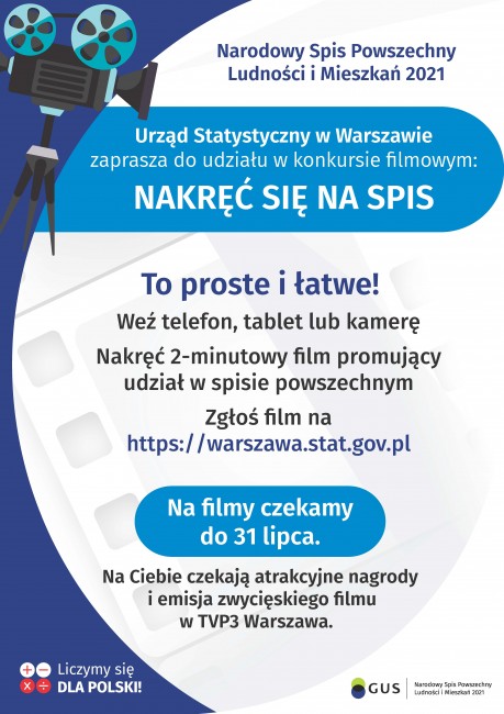 Narodowy Spis Powszechny 2021 - KONKURS FILMOWY